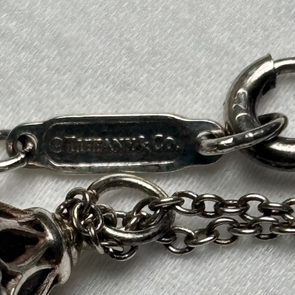 Tiffany & Co Sterling Silver Pearl Pendant Necklace - Picture 2 of 5